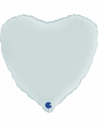 Globo Corazon 45cm Satin Azul Baby