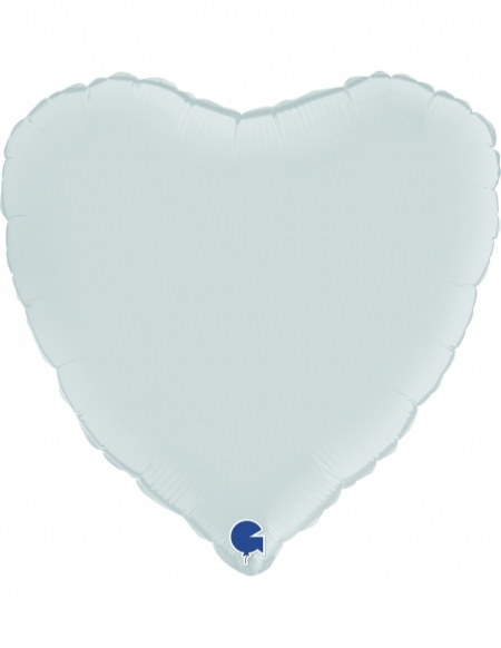 Globo Corazon 45cm Satin Azul Baby