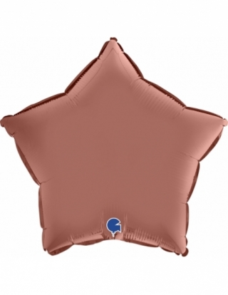 Globo Estrella 45cm Satin Oro Rosa