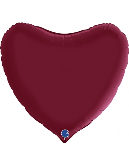 Globo Corazon 91cm Satin Cereza