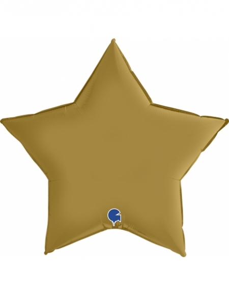 Globo Estrella 91cm Satin Oro