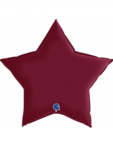 Globo Estrella 91cm Satin Cereza