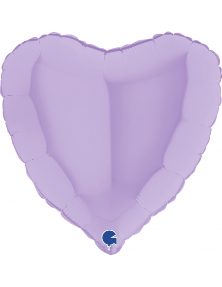 Globo Corazon 45cm Mate Lila