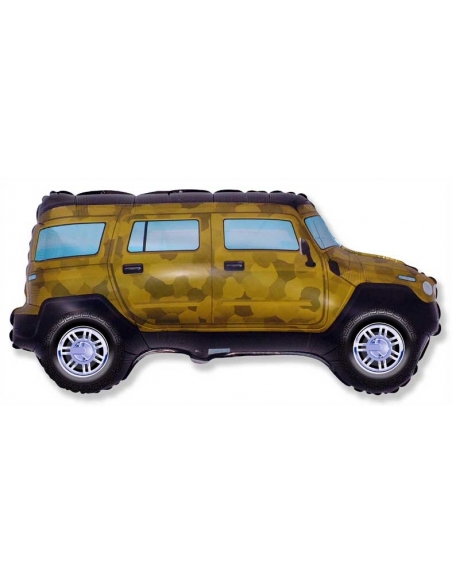 Globo Coche Militar Forma 63cm