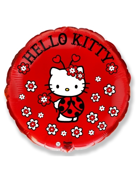 Globo Hello Kitty Mariquita Redondo 45cm