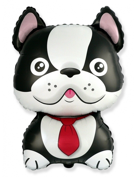 Globo Bulldog Frances Negro Forma 71cm