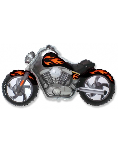 Globo Moto Custom Negro Forma 115cm