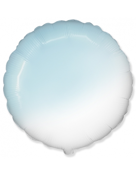Globo Redondo 78cm Degradado Azul Pastel