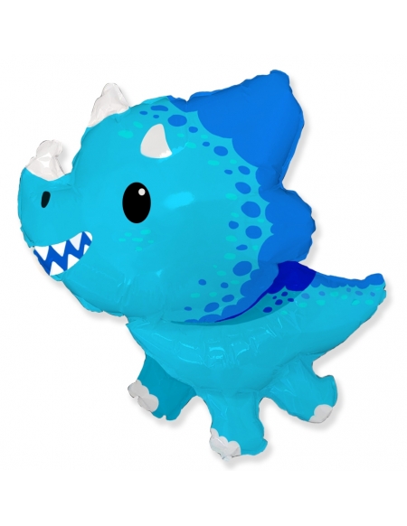 Globo Triceratops Bebe Azul Forma 82cm