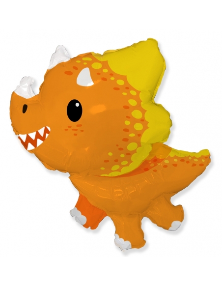 Globo Triceratops Bebe Naranja Forma 82cm