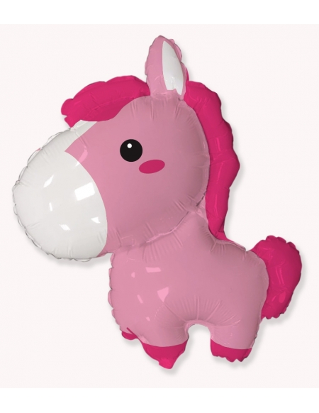 Globo Caballo Bebe Rosa Forma 87cm