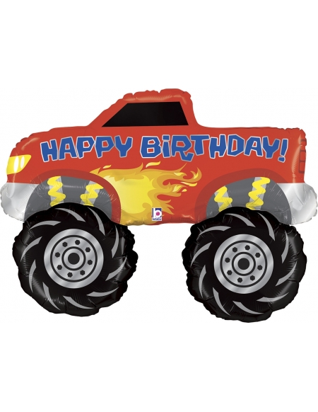 Globo Cumpleaños de Monster Truck Forma 87cm