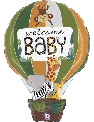 Globo Animales de La Selva Bienvenido Bebe Forma 60cm