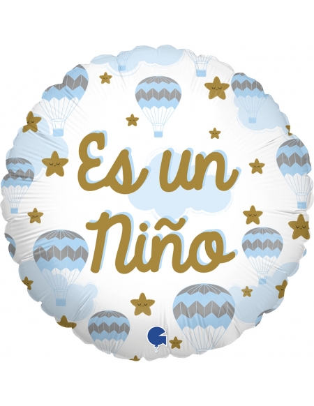 Globo Es un Niño Aerostatico Redondo 45cm