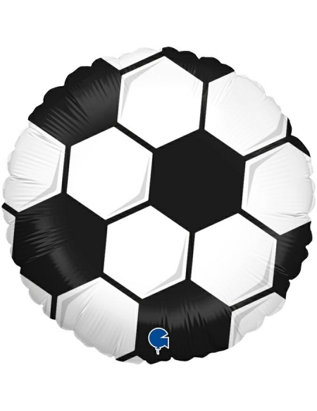 Globo Balon de Futbol Blanco Mini Forma 19cm