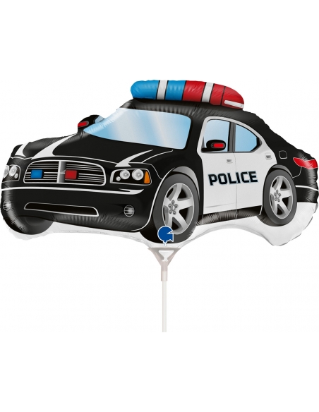 Globo Coche de Policia Mini Forma 34cm