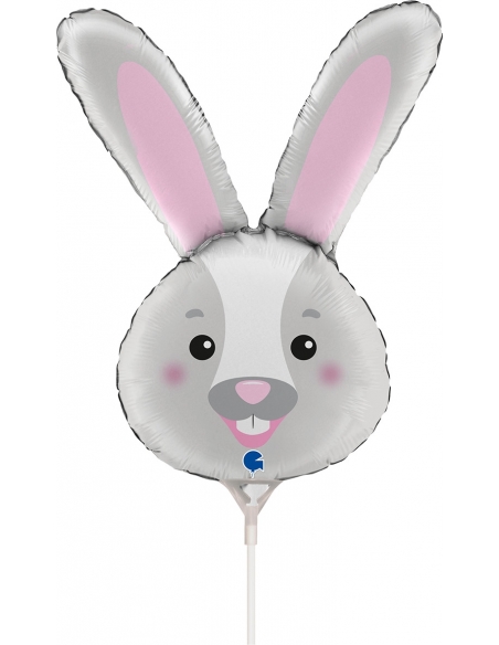 Globo Cabeza de Conejito Mini Forma 22cm