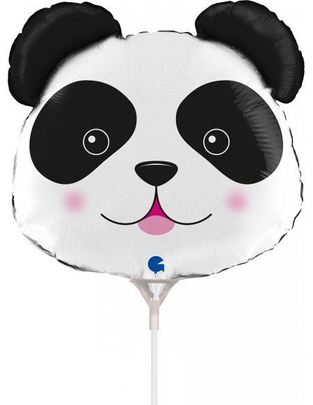 Globo Cabeza de Panda Mini Forma 21cm