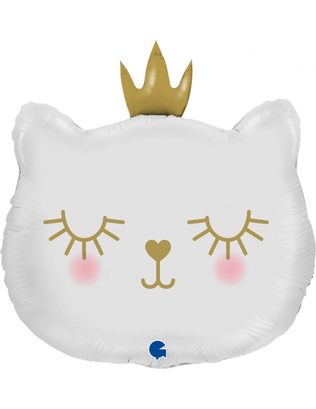 Globo Gato Princesa Blanco Forma 52cm