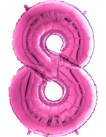 Globo Numero 8 Fucsia 66cm