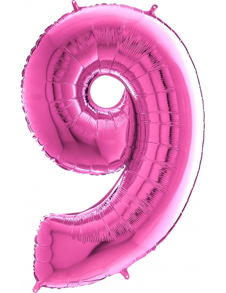 Globo Numero 9 Fucsia 66cm