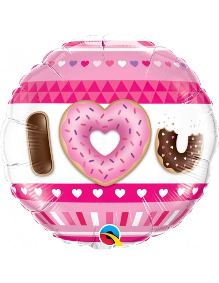 Globo I Heart U Donas Redondo 45cm