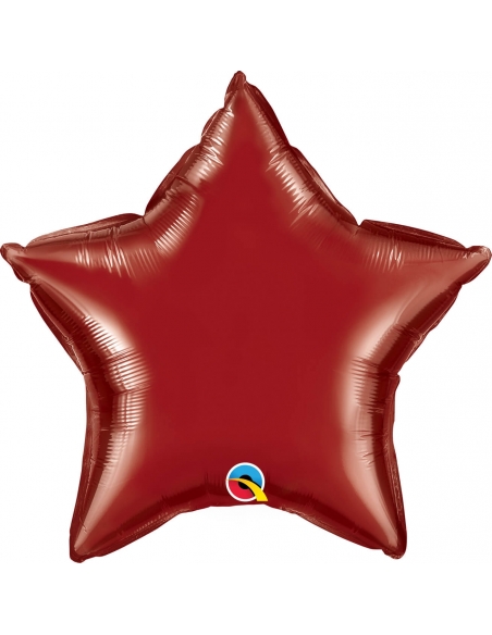 Globo Qualatex Estrella 50cm Granate