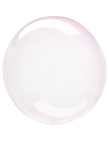 Globo Esferico Crystal Clearz 46cm Rosa Claro