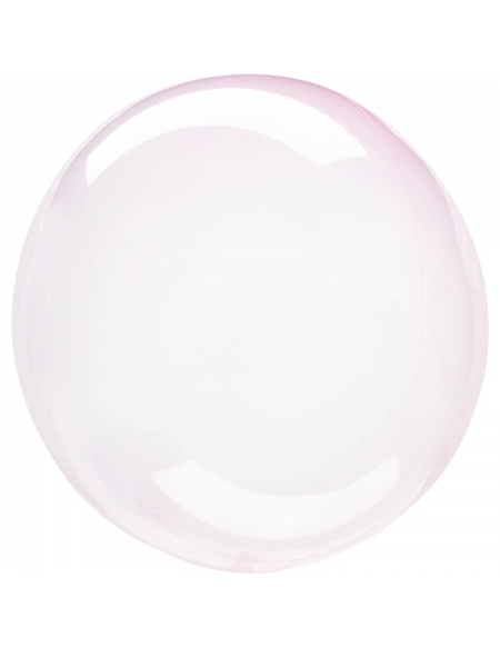 Globo Esferico Crystal Clearz 46cm Rosa Claro