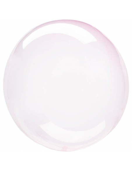 Globo Esferico Crystal Clearz 46cm Rosa Claro