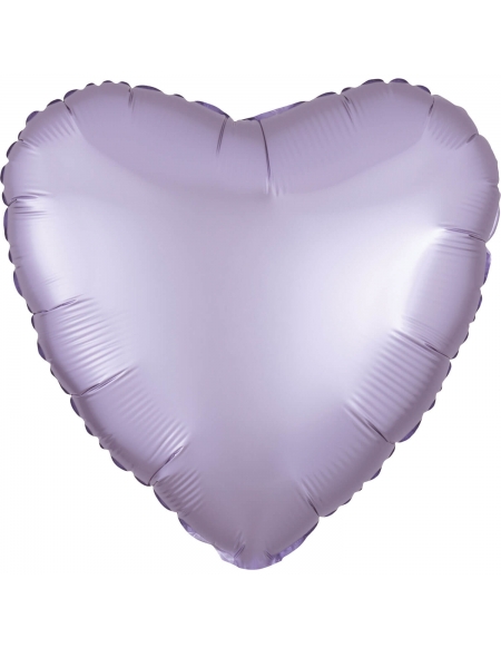 Globo Corazon 45cm Satin Lila Pastel