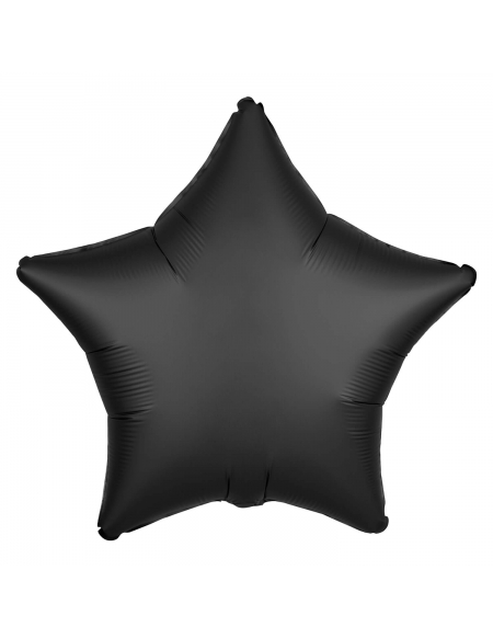 Globo Estrella 45cm Satin Negro