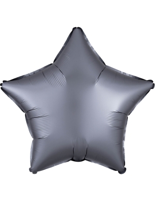 Globo Estrella 45cm Satin Grafito