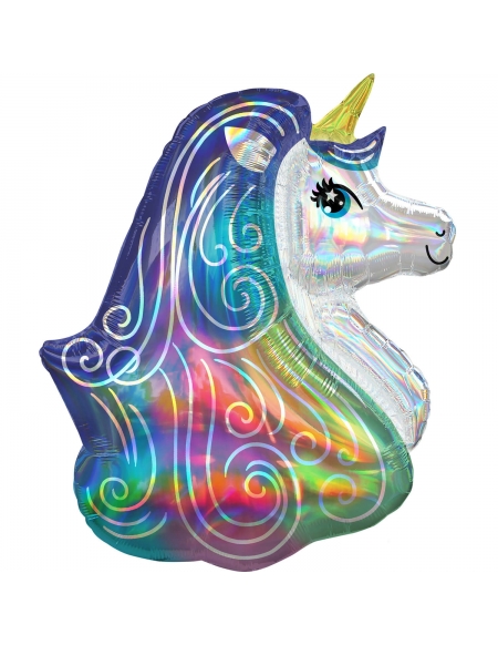 Globo Unicornio Arcoiris Forma 76cm