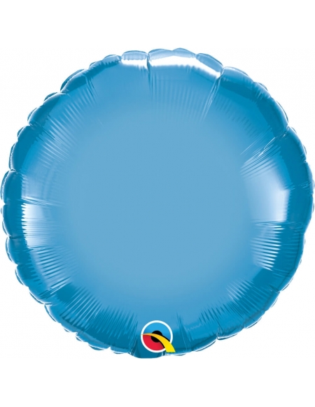 Globo Redondo 45cm Chrome Azul