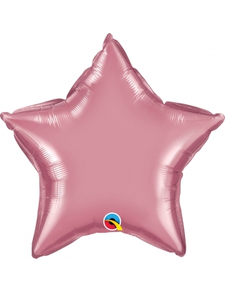 Globo Estrella 50cm Chrome Malva