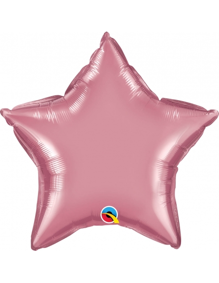 Globo Estrella 50cm Chrome Malva