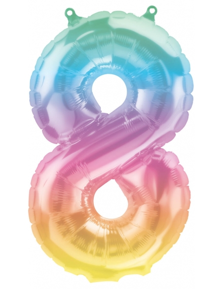 Globo Numero 8 de 41cm Jelli Ombre