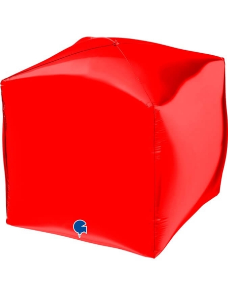 Globo Cubo 38cm Rojo