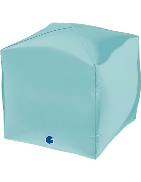 Globo Cubo 38cm Azul Pastel