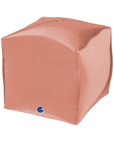 Globo Cubo 38cm Oro Rosa