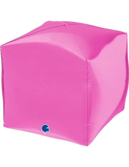 Globo Cubo 38cm Fucsia