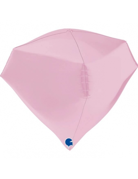 Globo Gem 45cm Rosa Pastel
