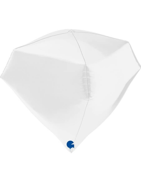 Globo Gem 45cm Blanco