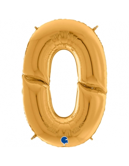 Globo Numero 0 Oro 162cm