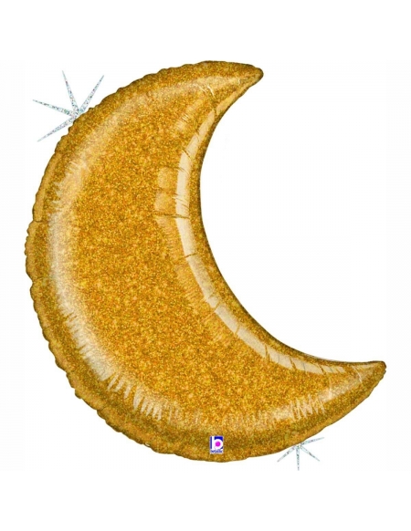 Globo Luna Brillante Oro Forma 106cm
