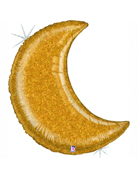 Globo Luna Brillante Oro Forma 106cm