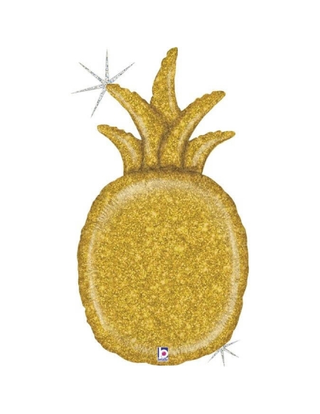 Globo Piña Brillante Oro Forma 89cm