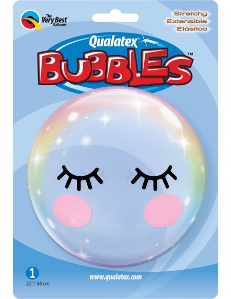 Globo Pestañas Single Bubble 55cm