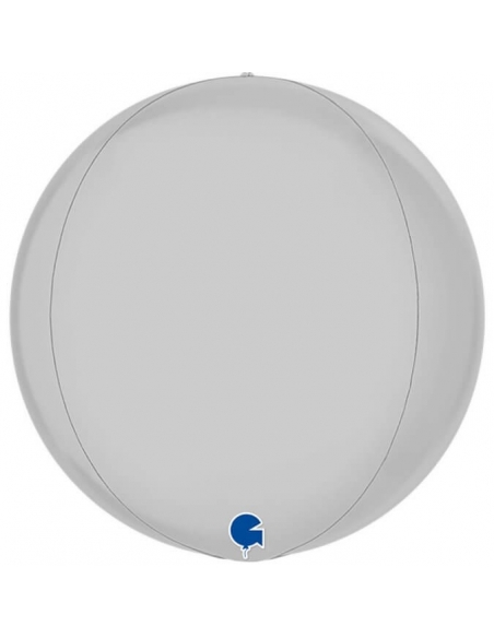 Globo Esferico 28cm Blanco Satin
